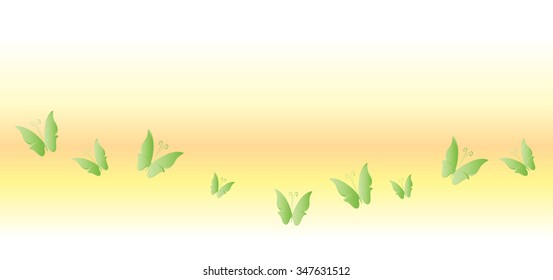 vector butterfly with background