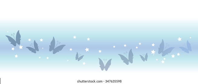vector butterfly with background