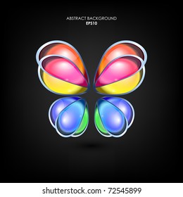 Vector butterfly background