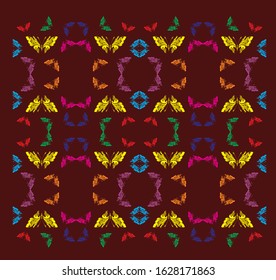 Vector butterfly background decorative  