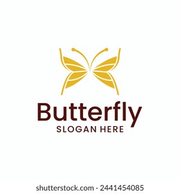 Vector butterfly beauty symbol collection logotype logo for luxury and elegant spa style business