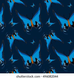 Vector Butterfly Camouflage Seamless Repeat