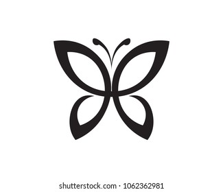 Vector - Icono conceptual simple y colorido de mariposa. Logo. Ilustración del vector
