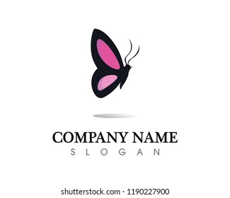 Vector - Butterfly Conceptual Simple, Colorful Icon. Logo. Vector Illustration
