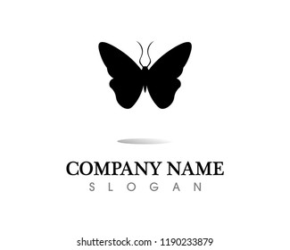 Vector - Butterfly conceptual simple, colorful icon. Logo. Vector illustration
