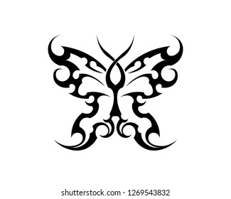 Vector - Butterfly conceptual simple, colorful icon. Logo. Vector illustration
