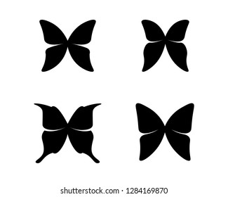 Vector - Butterfly conceptual simple, colorful icon. Logo. Vector illustration
