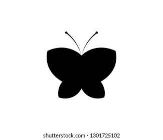 Vector - Butterfly conceptual simple, colorful icon. Logo. Vector illustration
