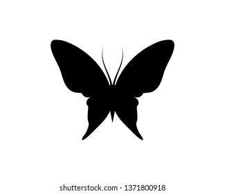 Vector - Butterfly conceptual simple, colorful icon. Logo. Vector illustration
