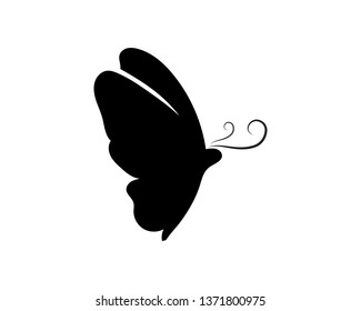 Vector - Butterfly conceptual simple, colorful icon. Logo. Vector illustration