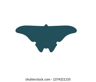 Vector - Butterfly conceptual simple, colorful icon. Logo. Vector illustration
