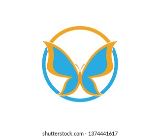 Vector - Butterfly conceptual simple, colorful icon