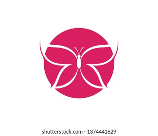 Vector - Butterfly conceptual simple, colorful icon