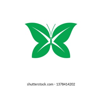 Vector - Butterfly conceptual simple, colorful icon. Logo. Vector illustration