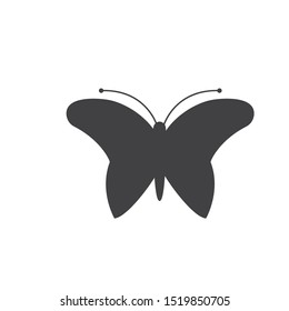 Vector - Butterfly conceptual simple, colorful icon. Logo. Vector illustration