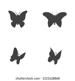 Vector - Butterfly conceptual simple, colorful icon. Logo. Vector illustration