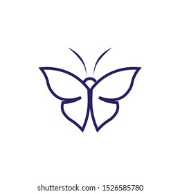 Vector Butterfly conceptual simple colorful icon Logo Vector Animal