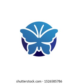 Vector Butterfly conceptual simple colorful icon Logo Vector Animal