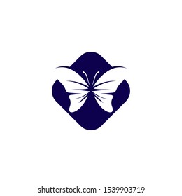 Vector Butterfly conceptual simple colorful icon Logo Vector Animal