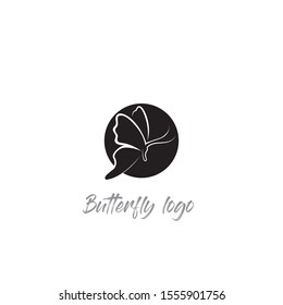 Vector Butterfly conceptual simple colorful icon Logo Vector Animal