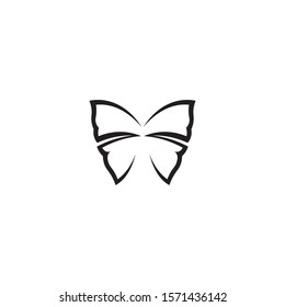 Vector Butterfly conceptual simple colorful icon Logo Vector Animal