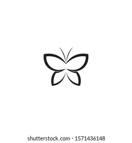 Vector Butterfly Conceptual Simple Colorful Icon Logo Vector Animal