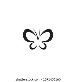 Vector Butterfly conceptual simple colorful icon Logo Vector Animal