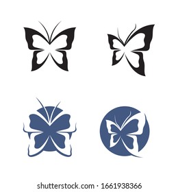 Vector Butterfly conceptual simple colorful icon Logo Vector Animal