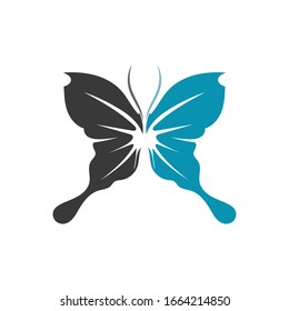Vector Butterfly conceptual simple colorful icon