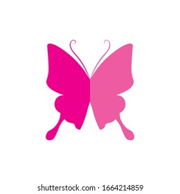Vector Butterfly conceptual simple colorful icon