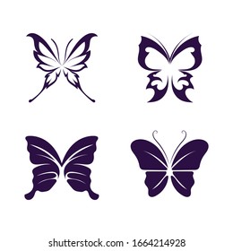 Fairy Wings Outlines Set Isolated On Stock Vector (Royalty Free ...