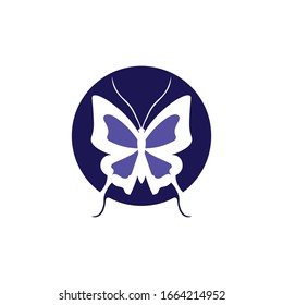 Vector Butterfly conceptual simple colorful icon Logo Vector Animal