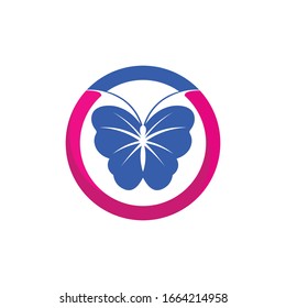 Vector Mariposa conceptual simple icono de color logotipo Vector Animal