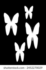 Vector - Butterfly conceptual simple, colorful icon. Logo. Vector illustration
