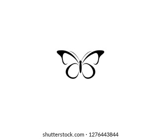 Vector - Butterfly conceptual simple icon. Logo. Vector illustration