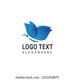 Vector - Butterfly conceptual simple icon. Logo. Vector illustration