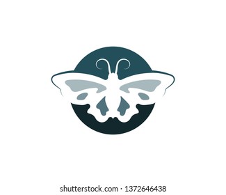Vector - Butterfly conceptual simple. Logo. Vector illustration
