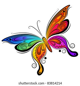 Vector Butterfly Design. Vector illustration.
