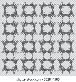 Vector butterfly and flowers pattern.
