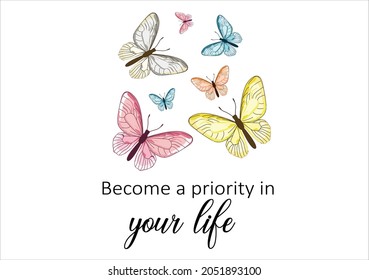 vector butterfly vector hand drawn