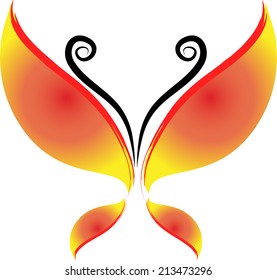 vector butterfly icon