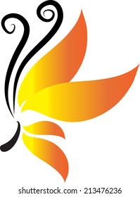 vector butterfly icon