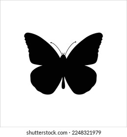 Vector butterfly icon. Clean minimalistic pictogram design.