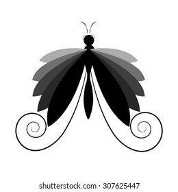 Vector butterfly illustration.