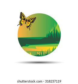 vector butterfly insect art white decorative color 