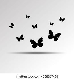 vector butterfly insect art white color fly graphic