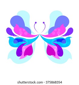vector butterfly insect art white decorative color 