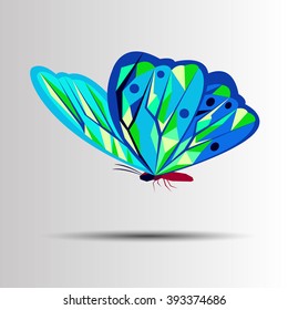 vector butterfly insect art white decorative color 