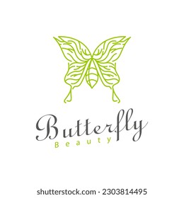 Vector butterfly insect ornament logo design