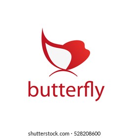 vector butterfly logo